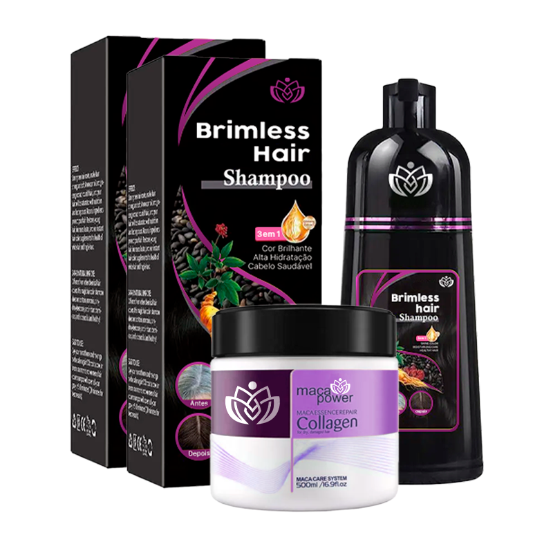 Shampoo Brimless Botânico 3 em 1: Cor Natural em Segundos - KIT 3 EM 1 - 2